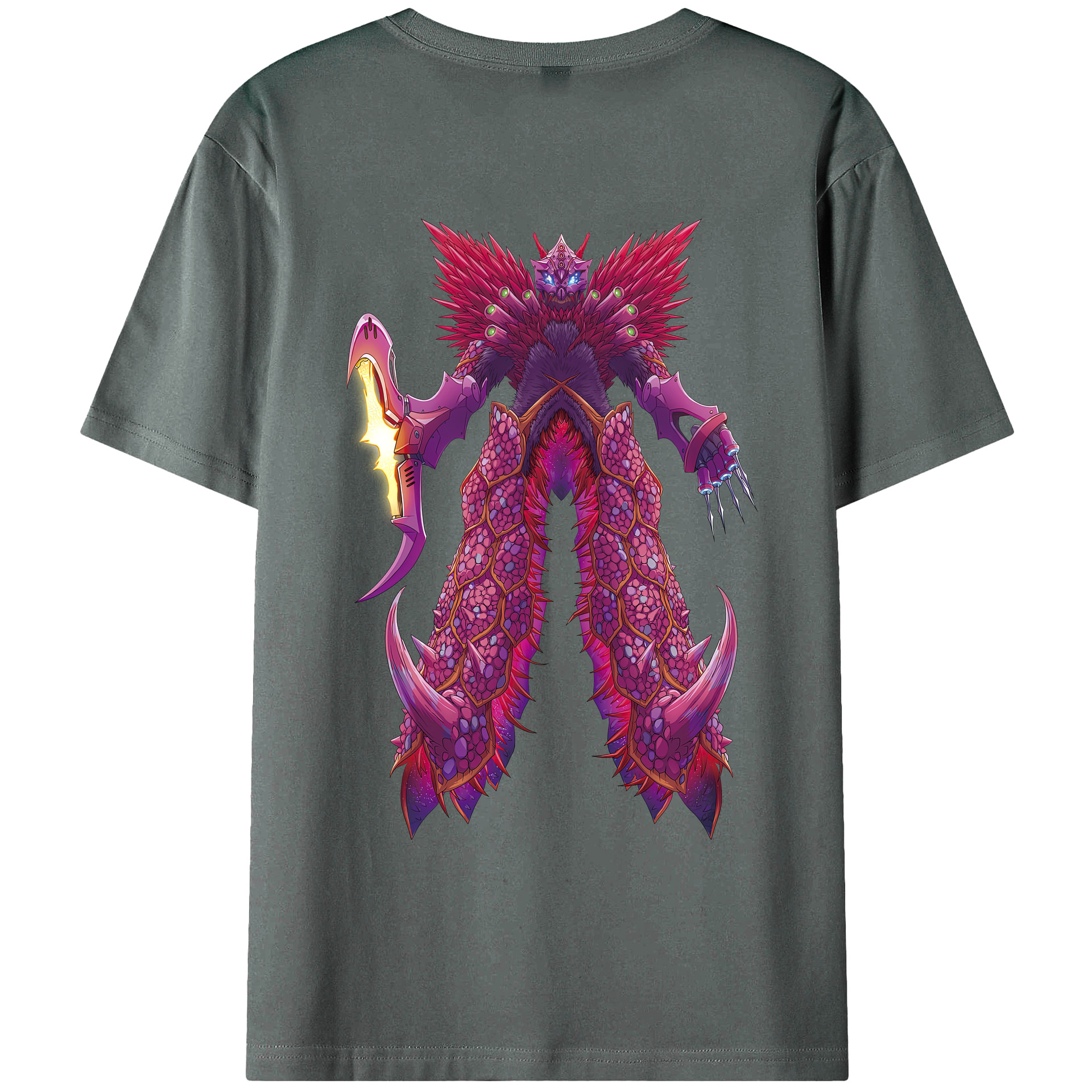 （画像用） ウルトラマン Ultraman 綿100％ メンズ半袖Tシャツ（バックプリント） 通気性